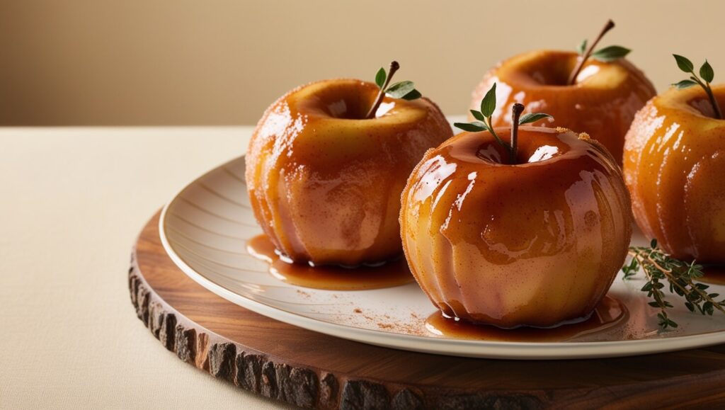 What goes well with fried apples?